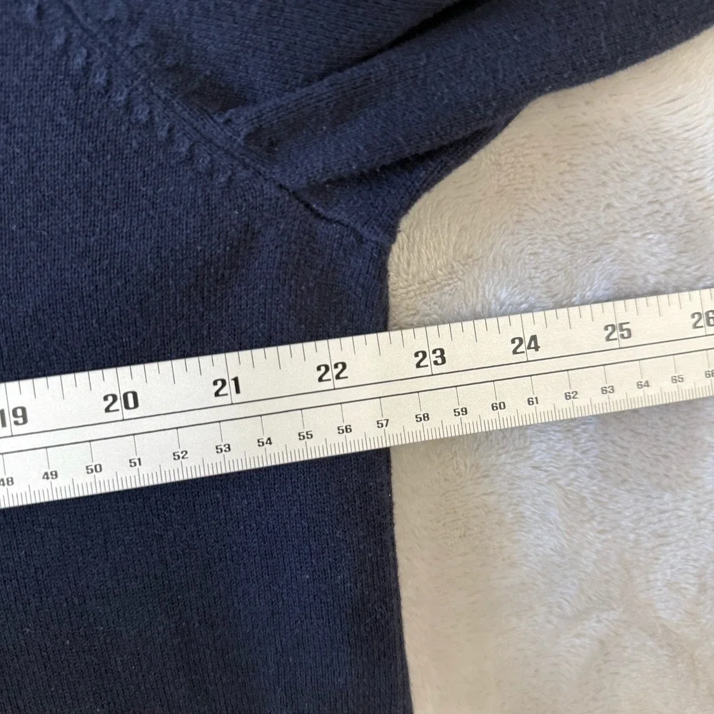 Tommy Hilfiger Mens V Neck‎ Sweater Long Sleeve Casual Classic Navy